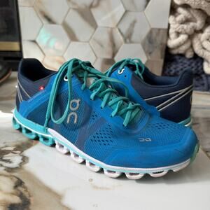 On Running Women's Cloud Flow 1.0‎ Running Sneakers Size 6.5 River/Navy Blue